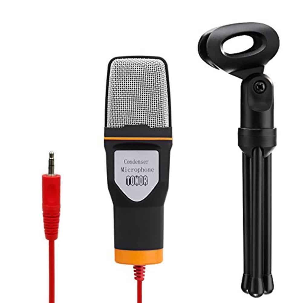 Tonor Black Professional Condenser Sound Podcast Studio Microphone
