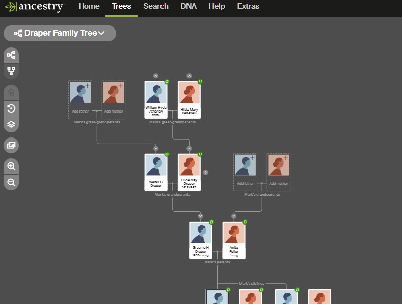 Ancestry family tree
