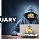 A man in a hoodie sits at a computer with the word january.