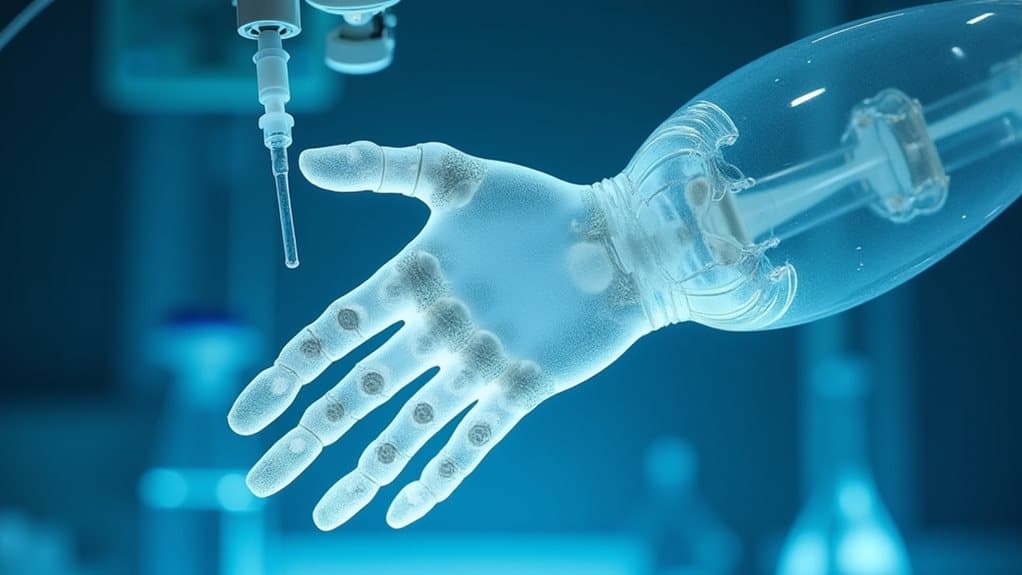 living robotic hand developed