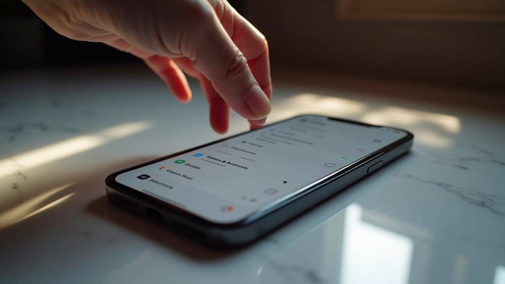 locating google passwords ios