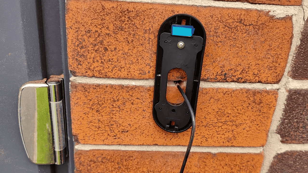 Mounting the angled plate and drilling the hole for wiring