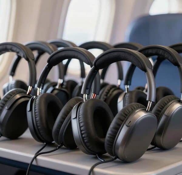 comfortable clear sounding flight headphones