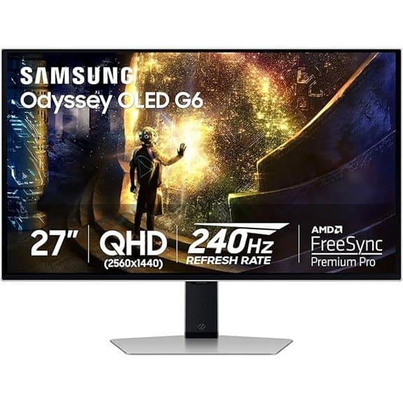 Samsung Odyssey OLED G6 27 Gaming Monitor 240Hz