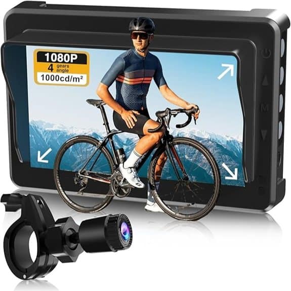 PARKVISION Bike Mirror with 4.3 1080p Monitor