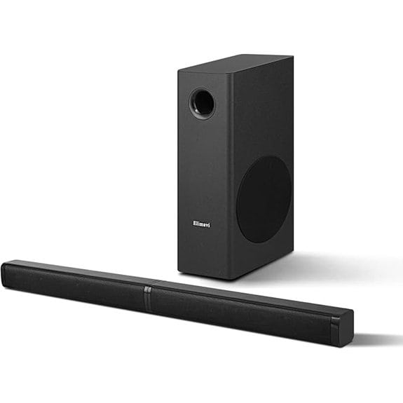 Elimavi 5.5in Subwoofer Sound Bar Bluetooth 5.3