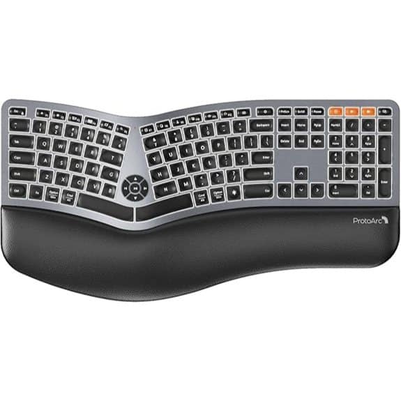 ProtoArc EK01 Plus Backlit Ergonomic Keyboard