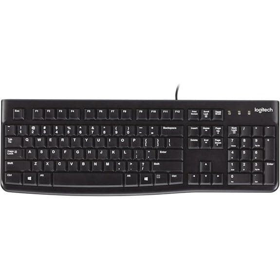 Logitech K120 Wired Keyboard for Windows Black