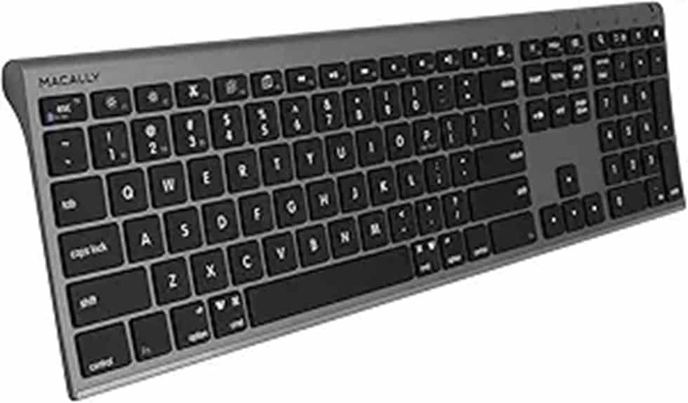 Macally Bluetooth Keyboard for Mac (3-Device)