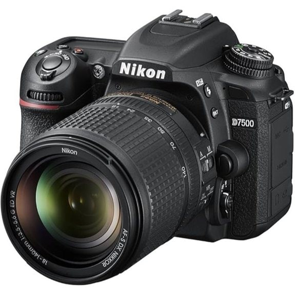 Nikon D7500 DSLR with 18-140mm VR Lens Black