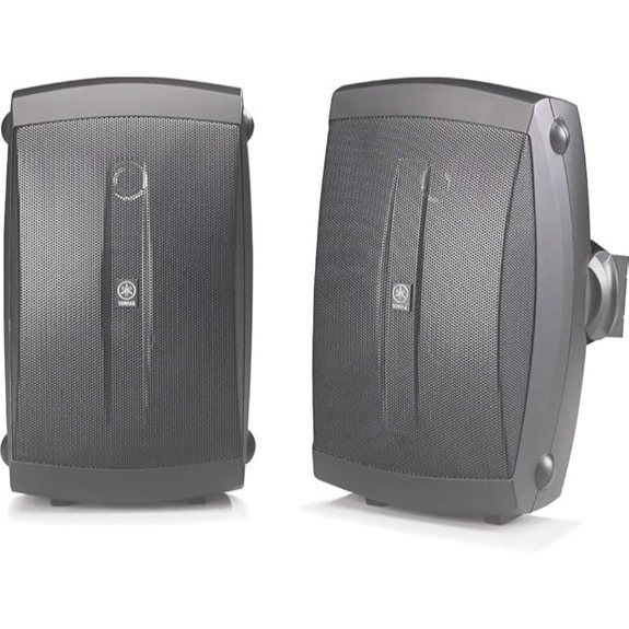YAMAHA NS-AW150BL 2-Way Indoor/Outdoor Speakers (Pair Black) - Wired