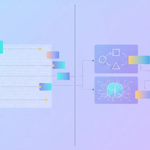 Illustration of a modern social media scheduling and AI content repurposing dashboard with a visual calendar and connected automation flows across multiple platforms.