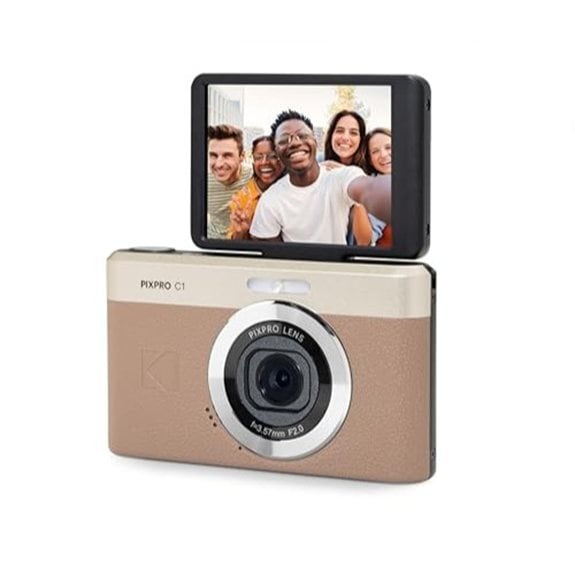 KODAK PIXPRO C1 13MP Kompakt-Digitalkamera 26mm Festbrennweite Braun