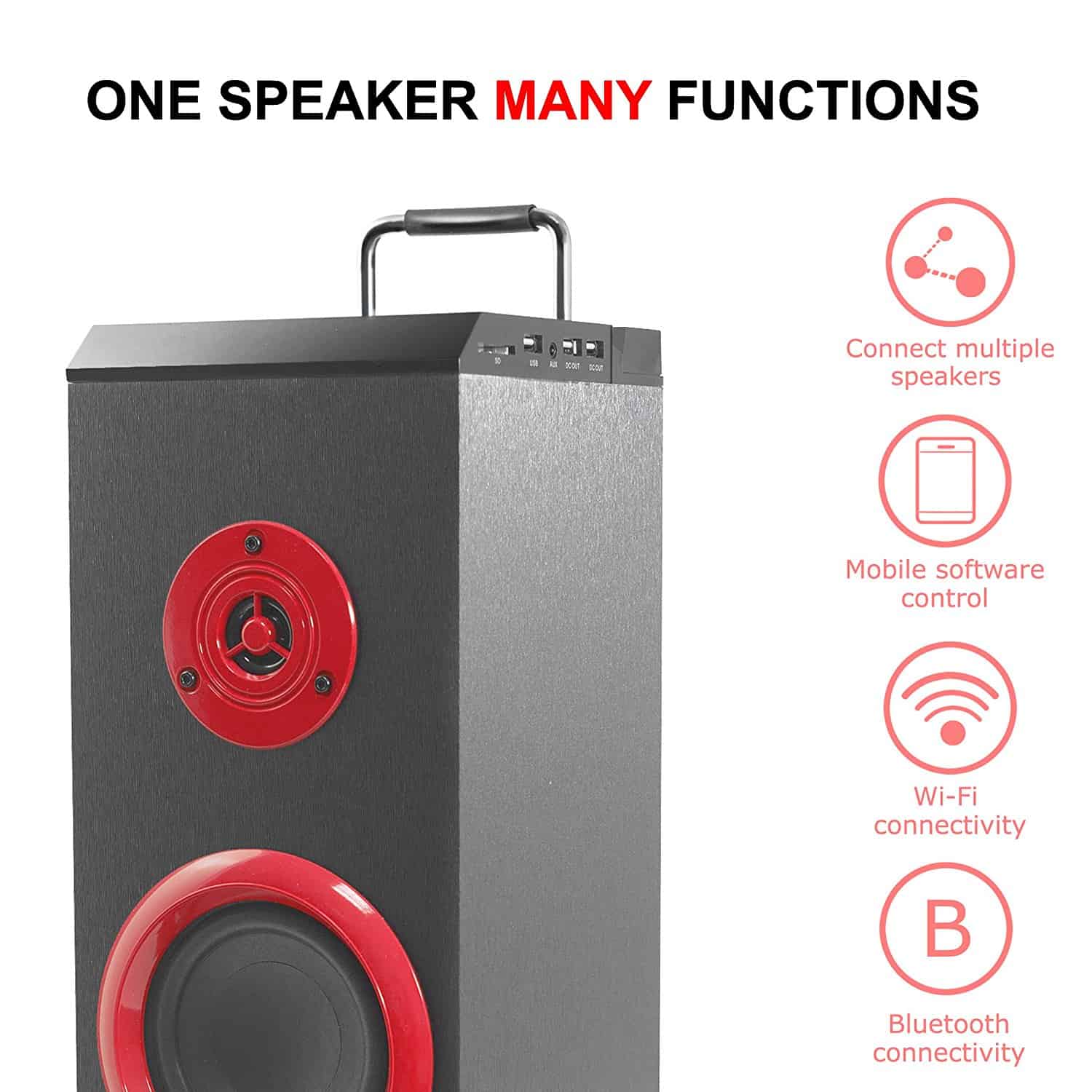 torre bluetooth tower speaker