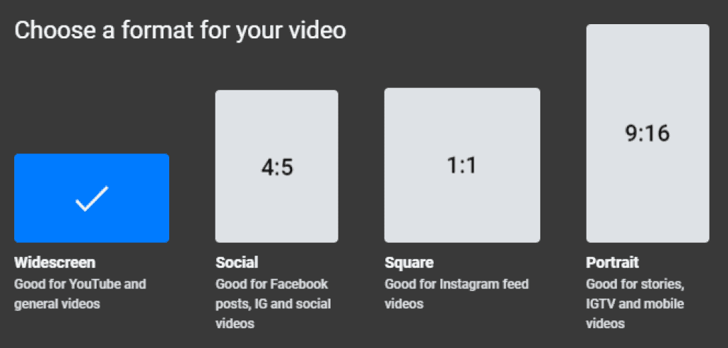 Flixier video format